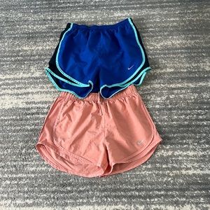 Nike Blue and Pink Athletic Shorts